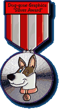 Dog-gone Graphics MEDAL SILVER AWARD